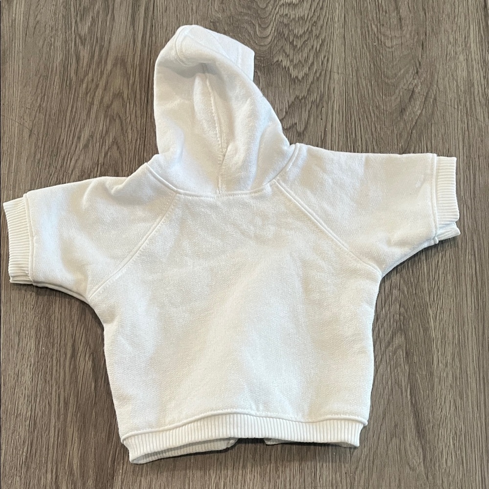 Pet Cozy White Hoodie side M